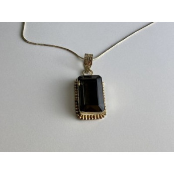 Vintage Chain with Pendant Jewelry Glass