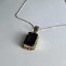 Vintage Chain with Pendant Jewelry Glass