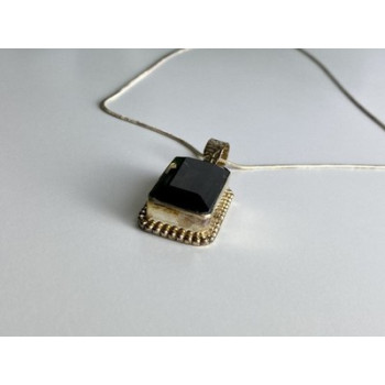 Vintage Chain with Pendant Jewelry Glass