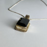 Vintage Chain with Pendant Jewelry Glass