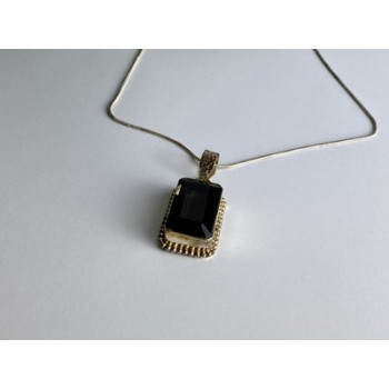 Vintage Chain with Pendant Jewelry Glass