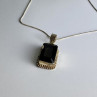Vintage Chain with Pendant Jewelry Glass