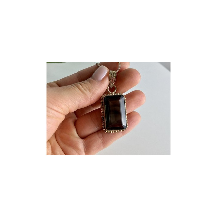 Vintage Chain with Pendant Jewelry Glass