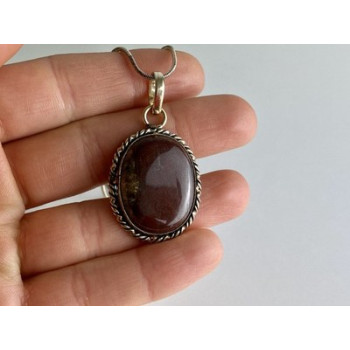 Vintage Chain with  Pendant Carnelian