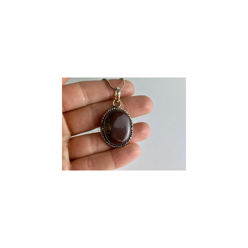 Vintage Chain with  Pendant Carnelian