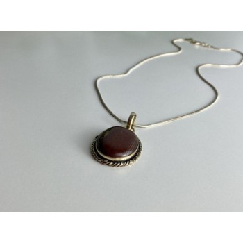 Vintage Chain with  Pendant Carnelian
