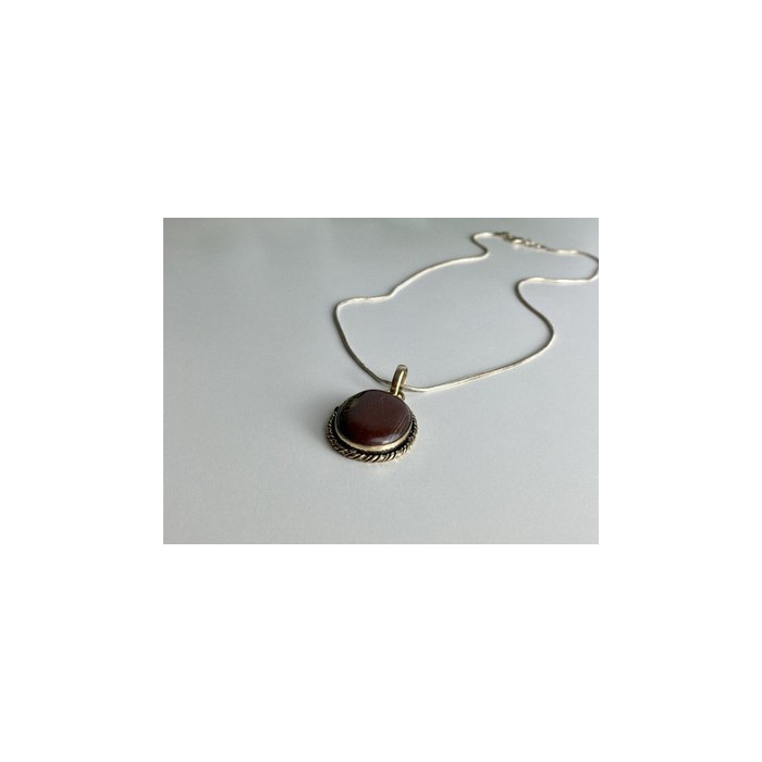 Vintage Chain with  Pendant Carnelian