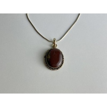 Vintage Chain with  Pendant Carnelian