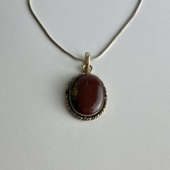 Vintage Chain with  Pendant Carnelian