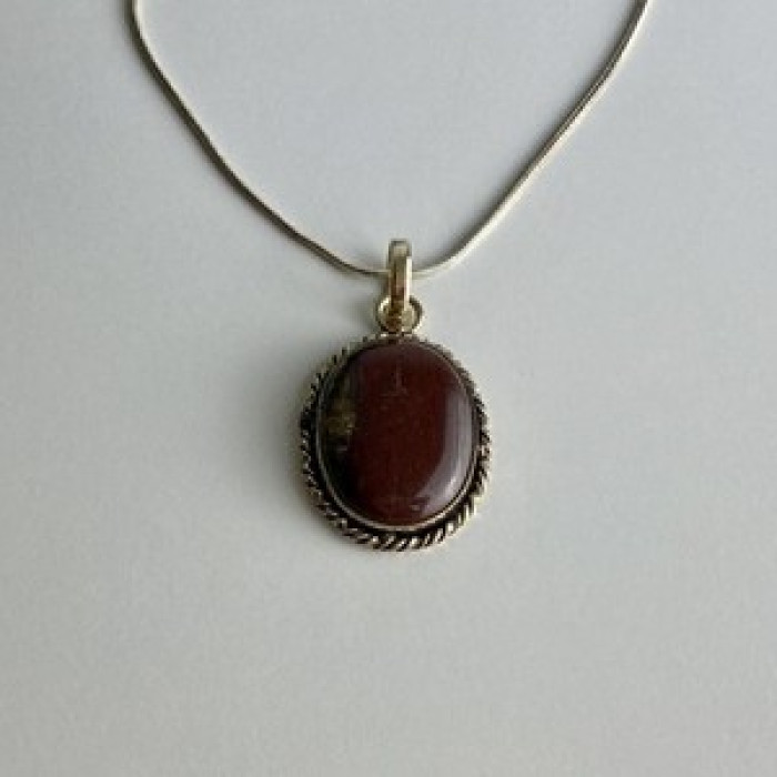 Vintage Chain with  Pendant Carnelian