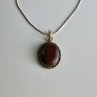 Vintage Chain with  Pendant Carnelian