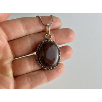 Vintage Chain with  Pendant Carnelian