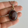 Vintage Chain with  Pendant Carnelian