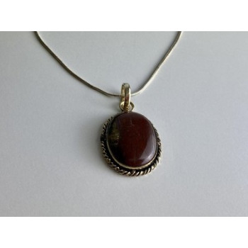 Vintage Chain with  Pendant Carnelian