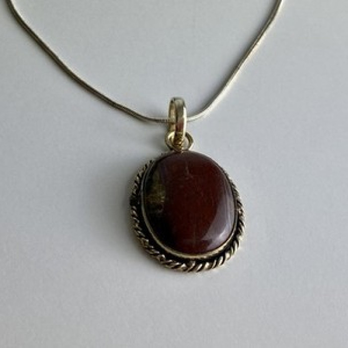 Vintage Chain with  Pendant Carnelian