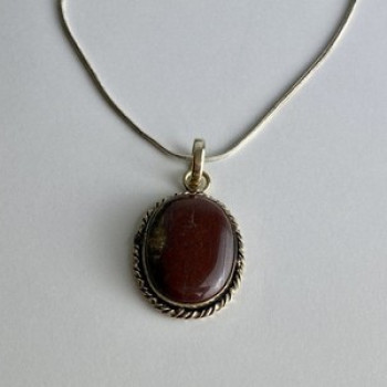 Vintage Chain with  Pendant Carnelian