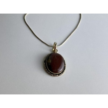 Vintage Chain with  Pendant Carnelian