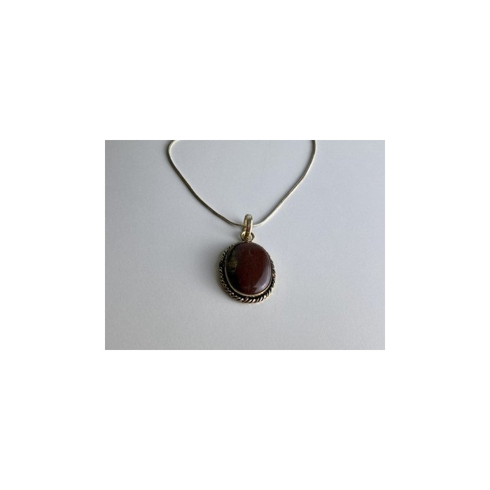 Vintage Chain with  Pendant Carnelian