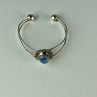Vintage 925 Sterling Silver Agate Bracelet