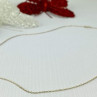 925 Sterling Silver Gold Plated Chain Italy 18.5 in
