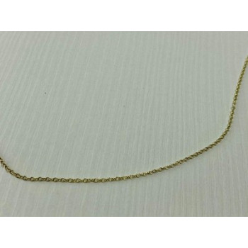 925 Sterling Silver Gold Plated Chain Italy 18.5 in