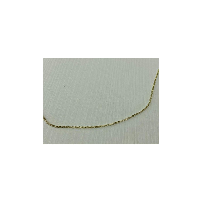925 Sterling Silver Gold Plated Chain Italy 18.5 in