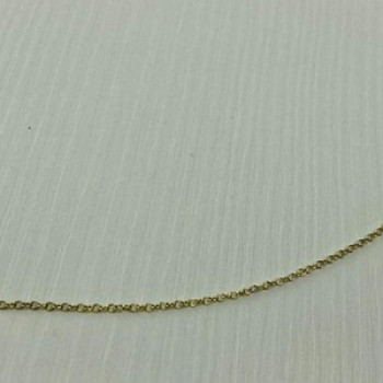925 Sterling Silver Gold Plated Chain Italy 18.5 in