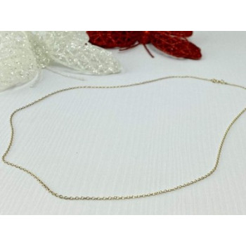 925 Sterling Silver Gold Plated Chain Italy 18.5 in