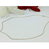 925 Sterling Silver Gold Plated Chain Italy 18.5 in