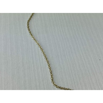 925 Sterling Silver Gold Plated Chain Italy 18.5 in