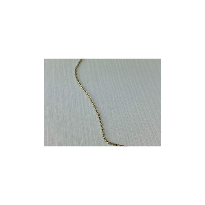925 Sterling Silver Gold Plated Chain Italy 18.5 in
