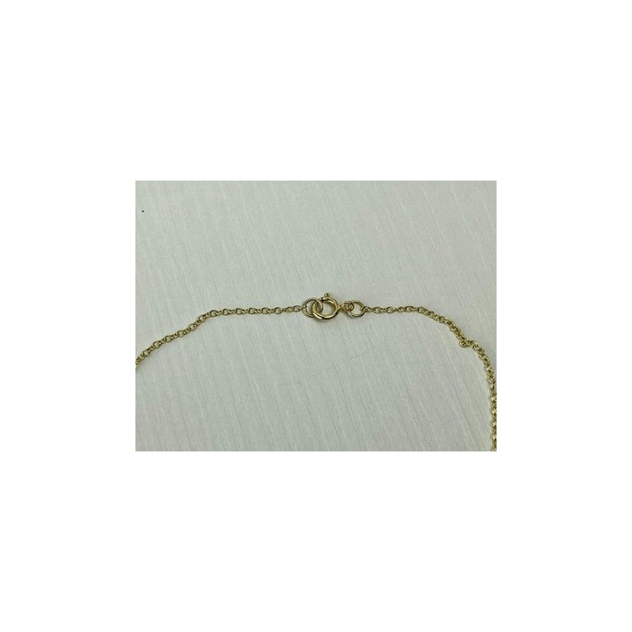 925 Sterling Silver Gold Plated Chain Italy 18.5 in
