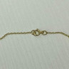 925 Sterling Silver Gold Plated Chain Italy 18.5 in