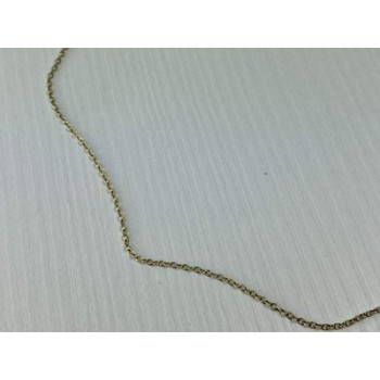 925 Sterling Silver Gold Plated Chain Italy 18.5 in