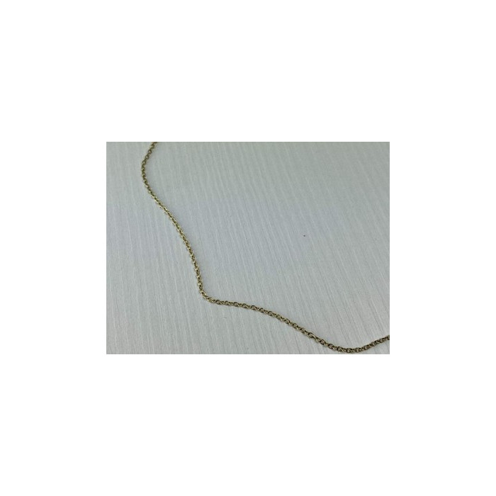 925 Sterling Silver Gold Plated Chain Italy 18.5 in