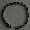 925 Sterling Silver Amethyst Citrine Garnet Topaz Peridot Bracelet 7.5