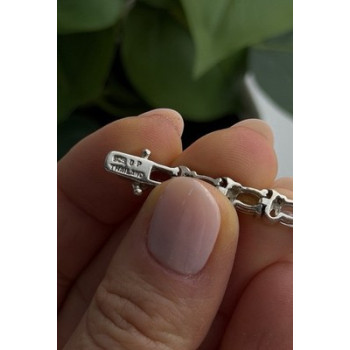 925 Sterling Silver Amethyst Citrine Garnet Topaz Peridot Bracelet 7.5