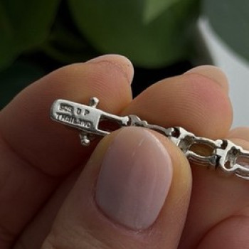 925 Sterling Silver Amethyst Citrine Garnet Topaz Peridot Bracelet 7.5