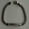 Italy Elegant 925 Sterling Silver White Colorless Topaz Bracelet 7