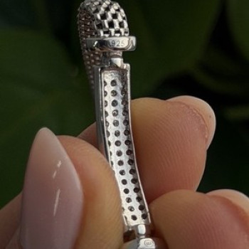 Italy Elegant 925 Sterling Silver White Colorless Topaz Bracelet 7
