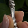 Italy Elegant 925 Sterling Silver White Colorless Topaz Bracelet 7