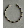 Beautiful 925 Sterling Silver Blue Sapphire Bracelet 7.5