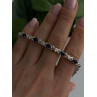 Beautiful 925 Sterling Silver Blue Sapphire Bracelet 7.5