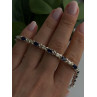 Beautiful 925 Sterling Silver Blue Sapphire Bracelet 7.5