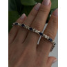 Beautiful 925 Sterling Silver Blue Sapphire Bracelet 7.5