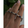 Beautiful 925 Sterling Silver Blue Sapphire Bracelet 7.5