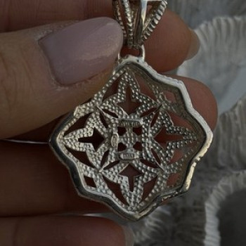 Italy Milor 925 Sterling Silver Pendant Length 1.8 in