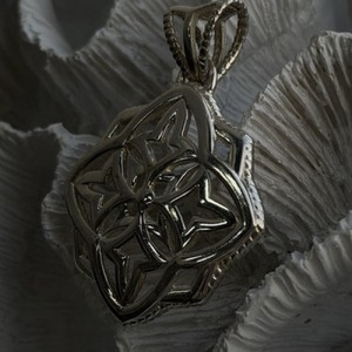 Italy Milor 925 Sterling Silver Pendant Length 1.8 in