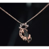925 Sterling Silver Gold Plated CZ 