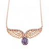 925 Sterling Silver Gold Plated CZ Necklace Turkey
